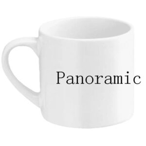 Personalise Your Own 6oz Coffee Mug - Panoramic - White