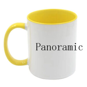 Personalise Your Own 11oz Mug - Panoramic - Yellow